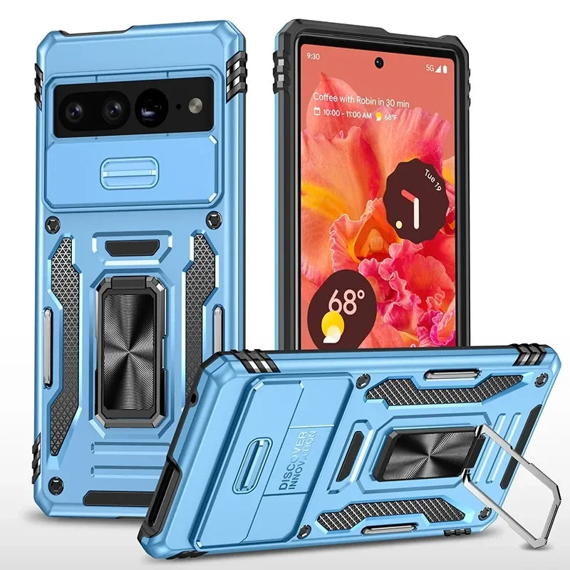 Robuste Pixel 9A Pro Schiebeobjektiv Hülle