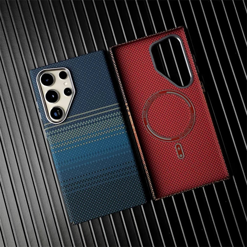 Luxus Carbon Magsafe Hülle Samsung
