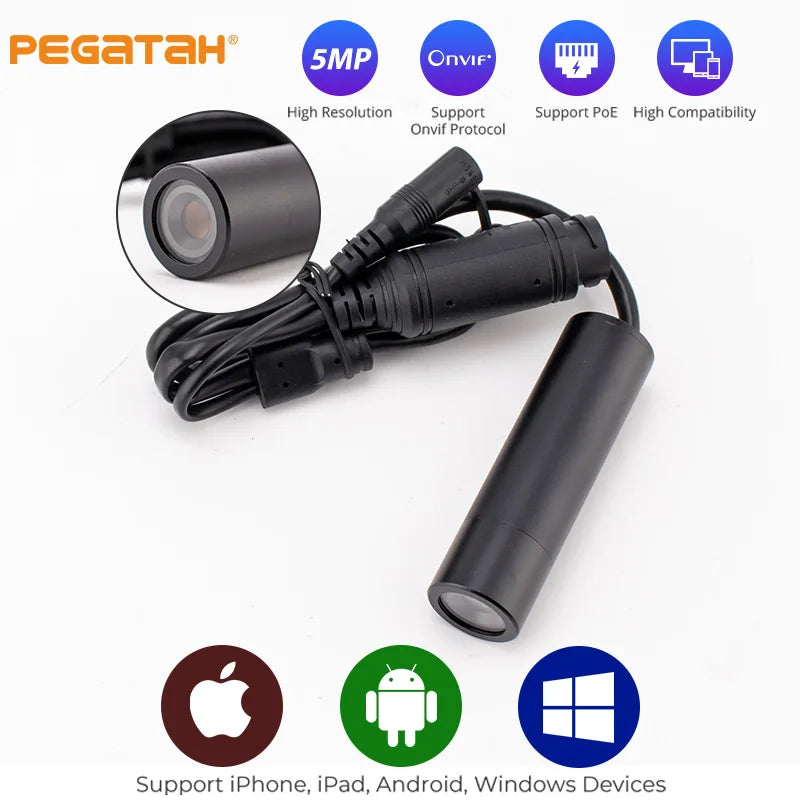5MP Mini POE Überwachungskamera mit Nachtsicht