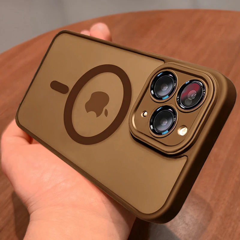 Magnetische matte Rüstungshülle für iPhone 17 Pro