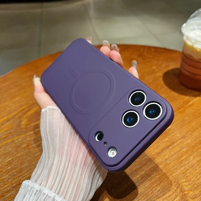 Luxus Magsafe Silikonhülle für iPhone 17 Pro Max