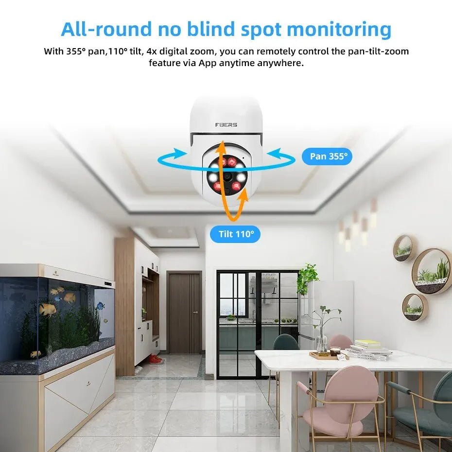E27 Glühbirne IP Kamera mit Zoom