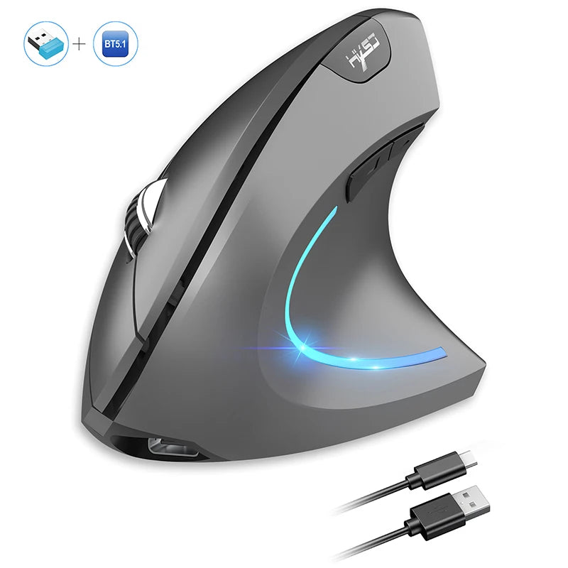 Kabellose vertikale Bluetooth-Maus mit Dual-Modus