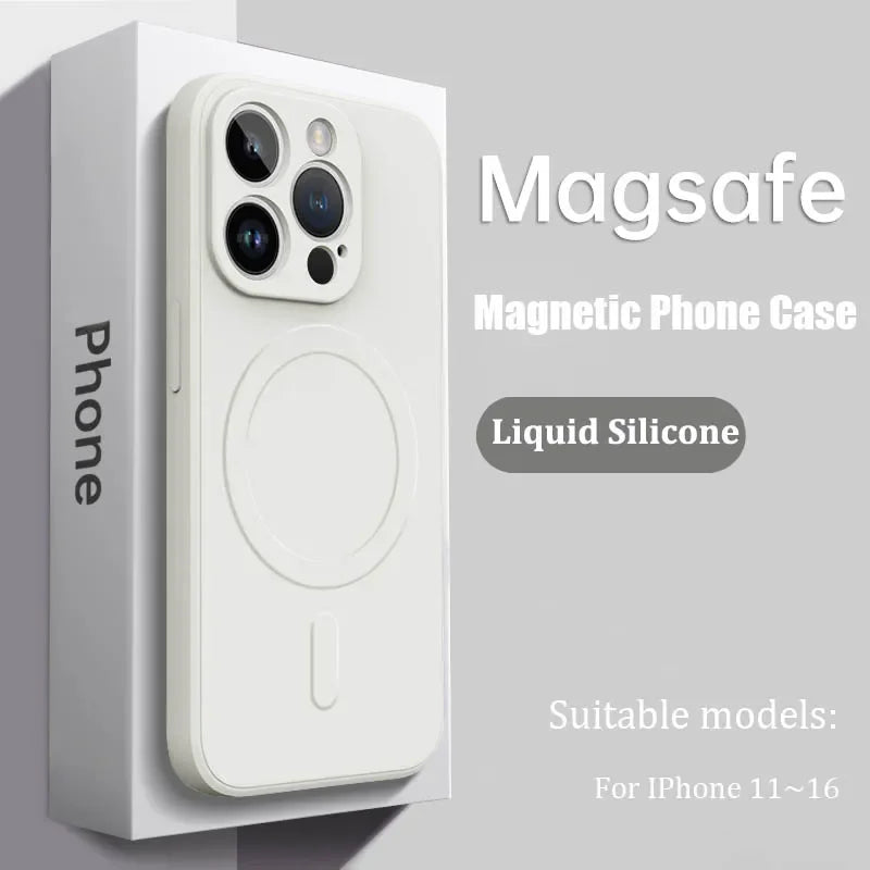 Luxus MagSafe Silikonhülle iPhone