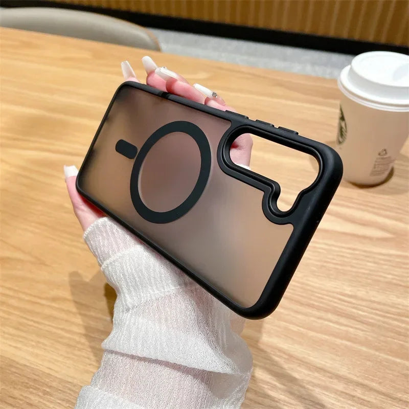 Luxuriöse Matte Hülle für Samsung Galaxy S23 S24 S25