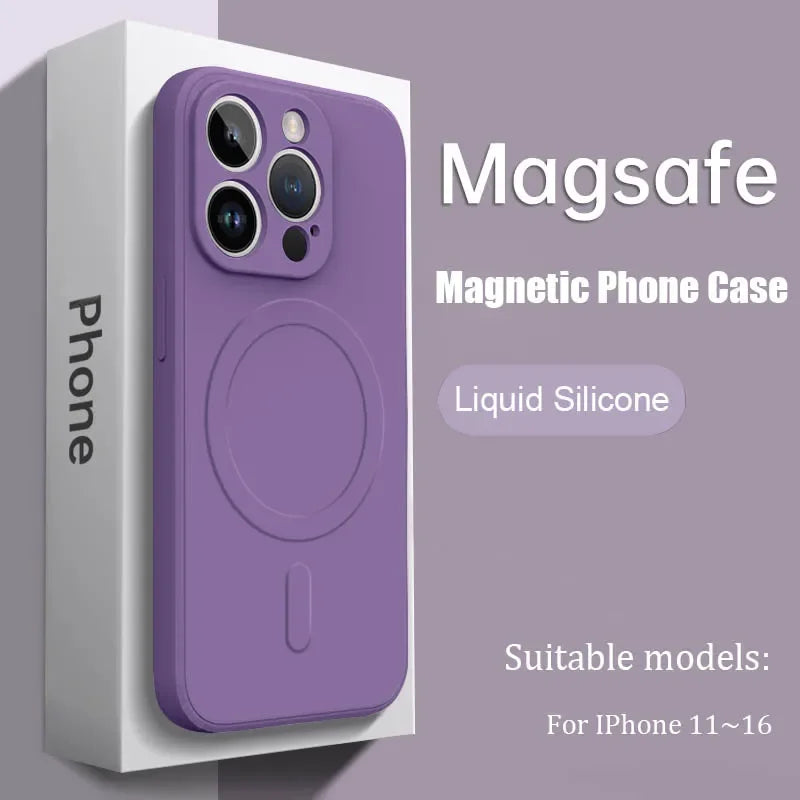 Luxus MagSafe Silikonhülle iPhone