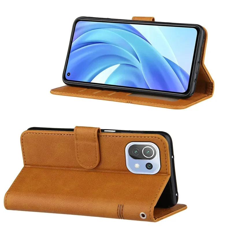 Leder Flip Hülle für Xiaomi Mi 11 Serie