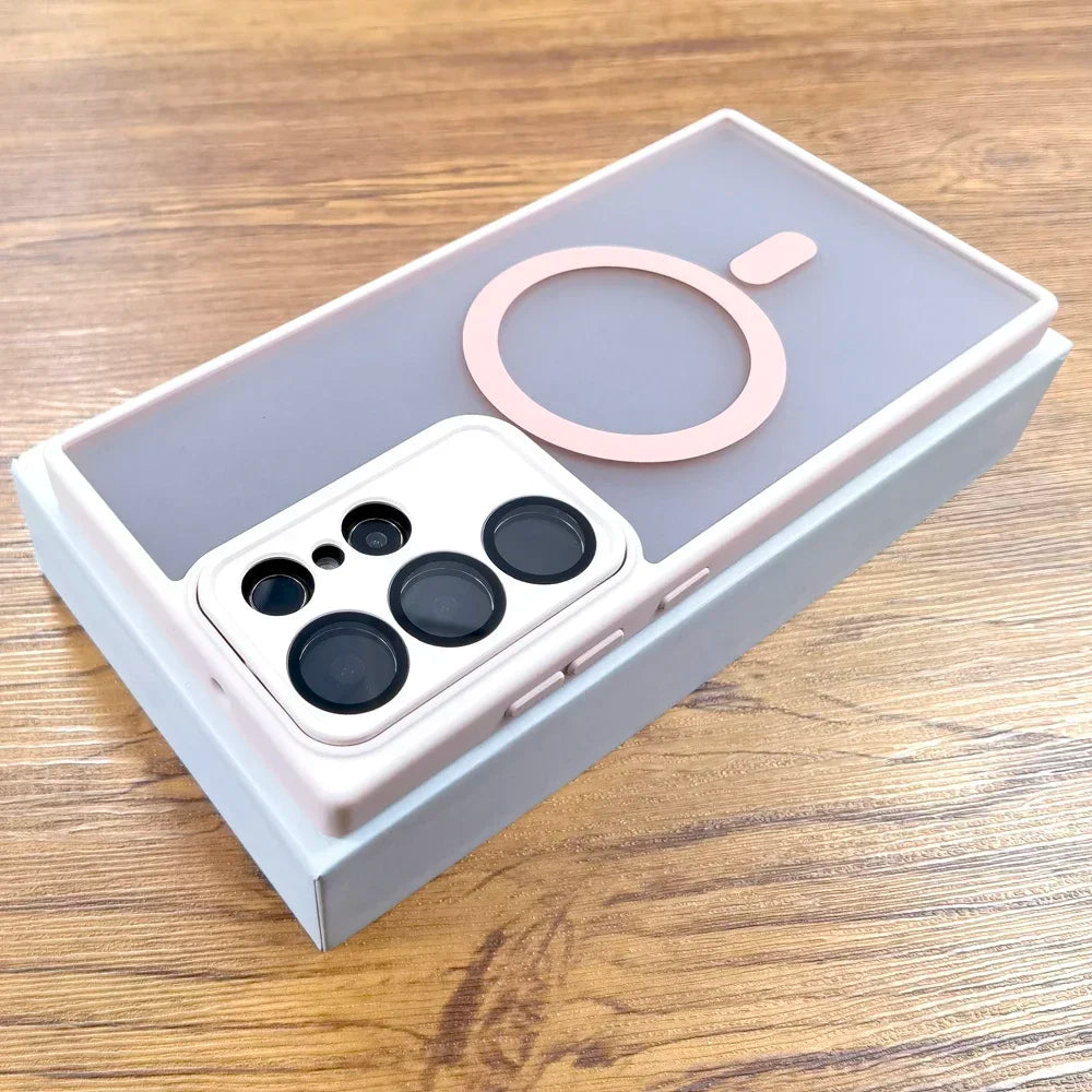 Luxus Matte Hülle für Samsung Galaxy S22–S25 Ultra