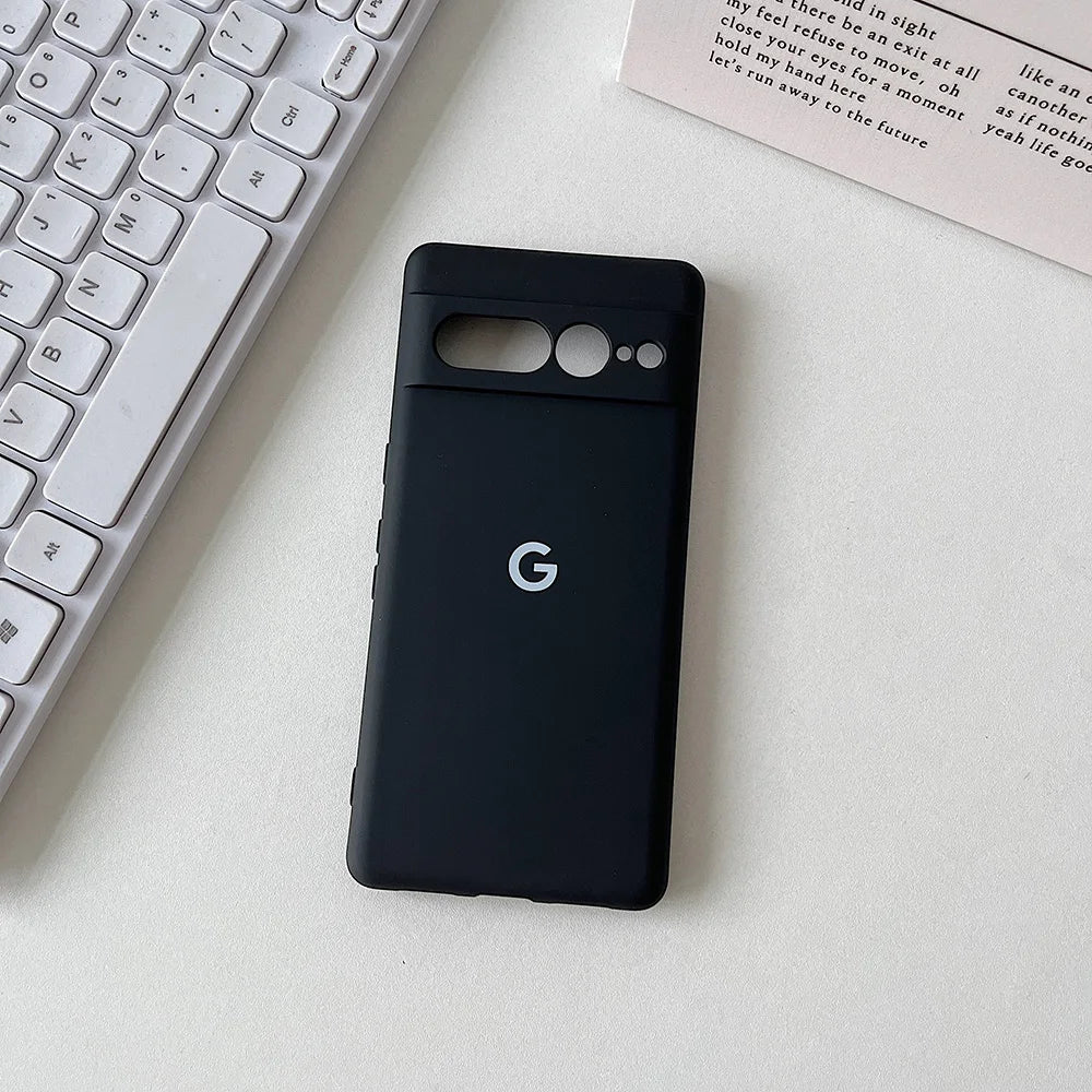 Für Google Pixel 8 8Pro 8a 7 7Pro 7a 6 Fall Seidige Silikon Soft-Touch Zurück Abdeckung Für Pixel 9 pro XL Stoßfest Schutzhülle Coque