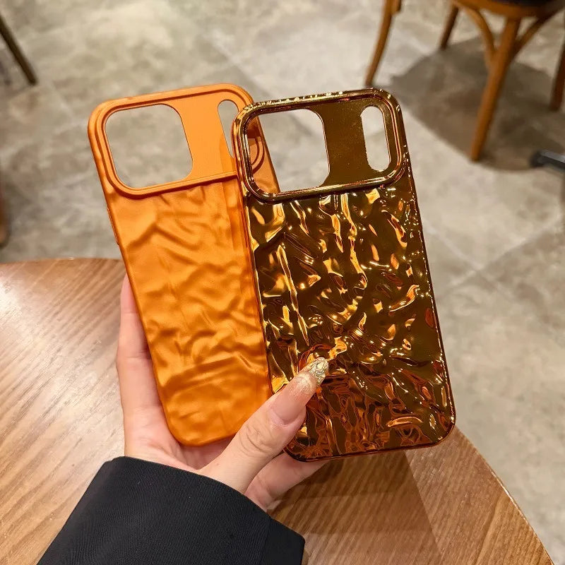 3D Falten Hülle für iPhone 17 Pro Max Orange