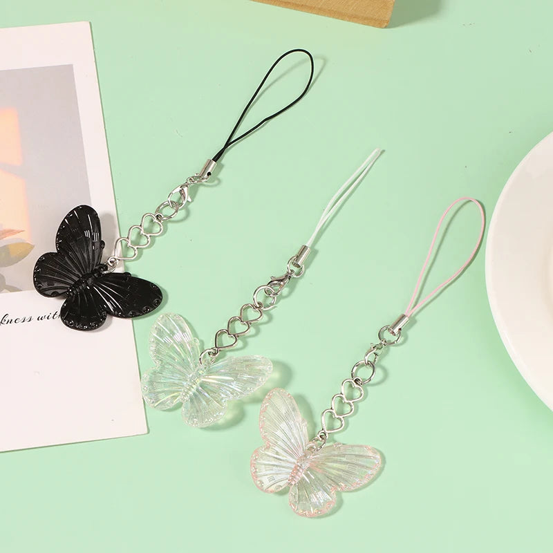 Bunter Schmetterling Handy-Lanyard mit Anhänger