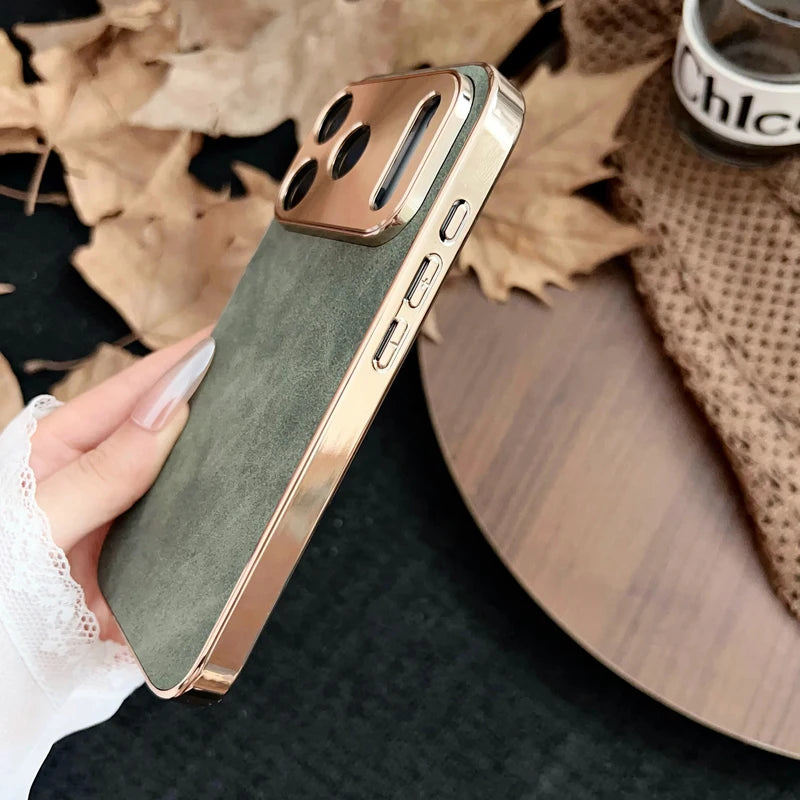 Lederstruktur Hülle für iPhone 17 Pro Max Magsafe