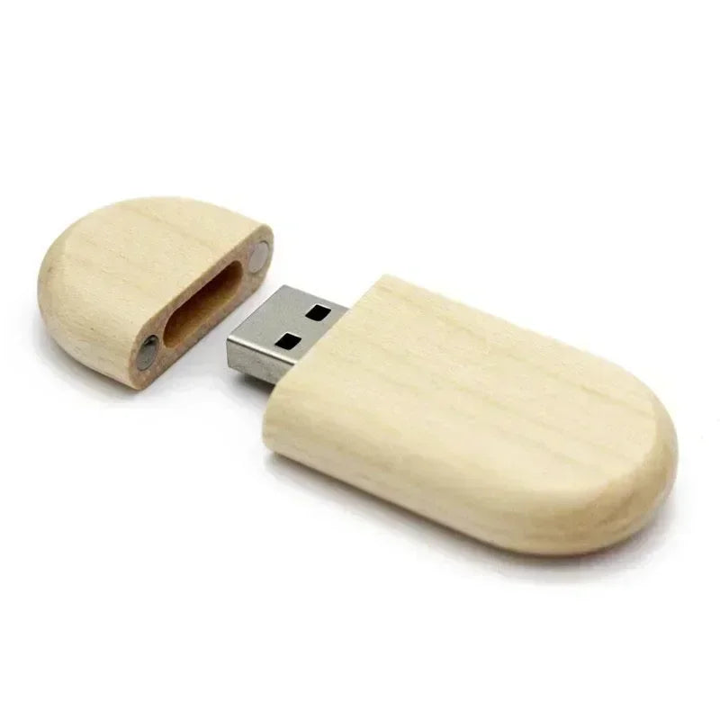 JASTER USB-Stick 2.0 128 GB Holz mit Logo
