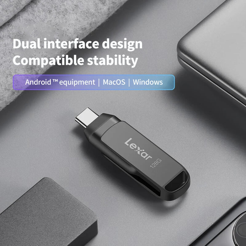 Lexar D400 USB 3.1 Typ C/A Speicherstick 256GB