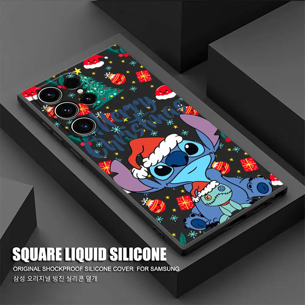 Lilo & Stitch Weihnachts-Handyhülle für Samsung S25