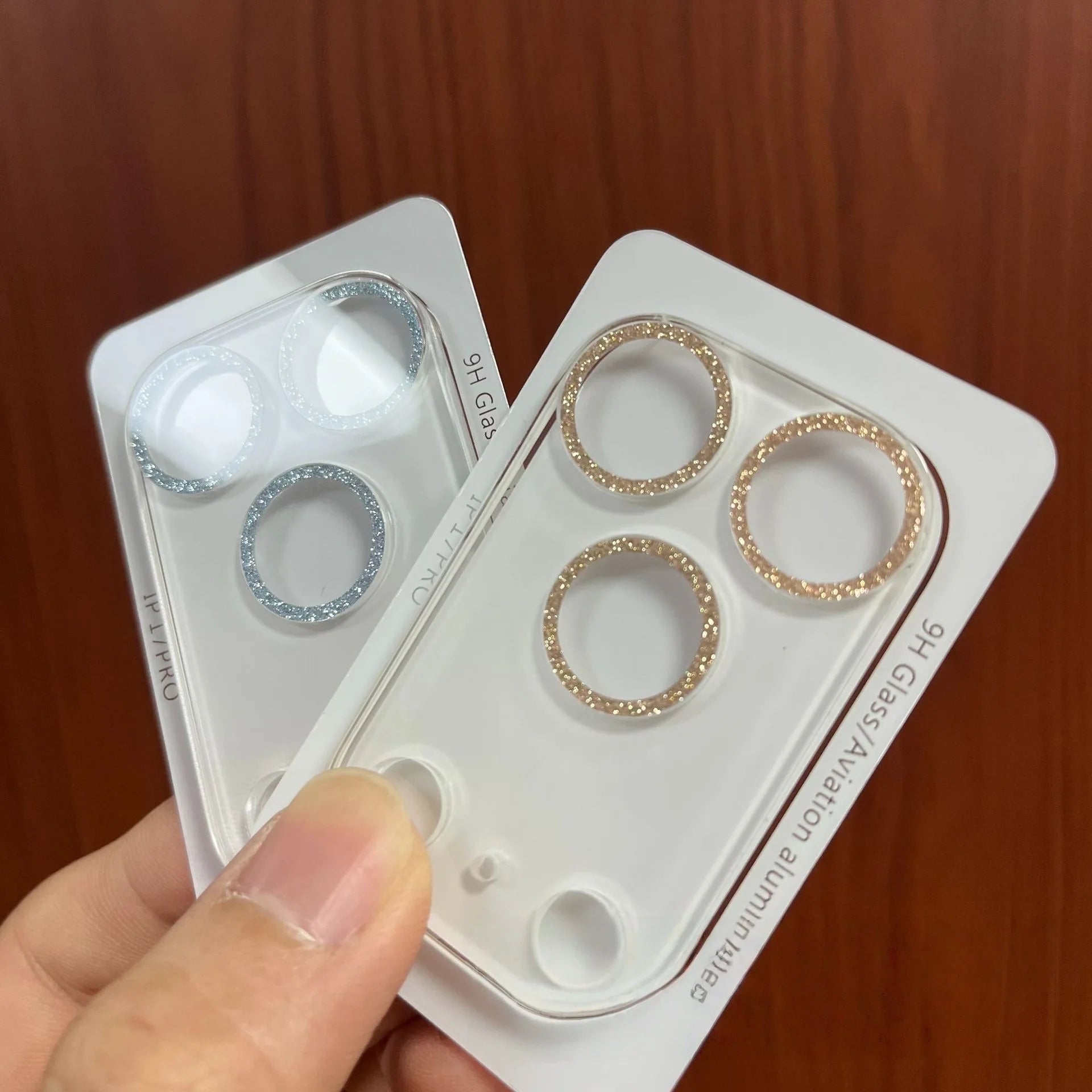 3D Glitzer Kamera Schutzfolie für iPhone 17 Serie