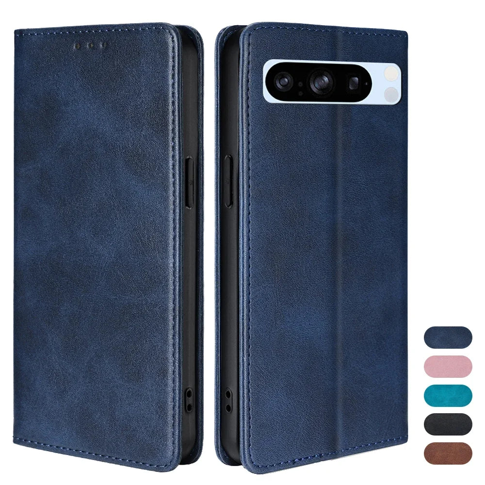 Luxus Leder Flip-Hülle für Pixel-Serie