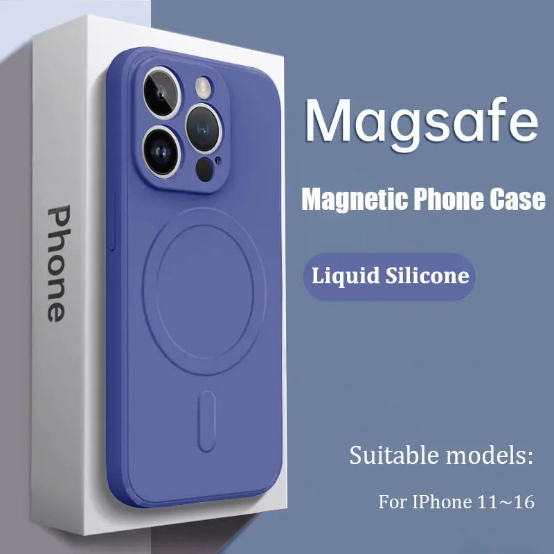 Luxus MagSafe Silikonhülle iPhone