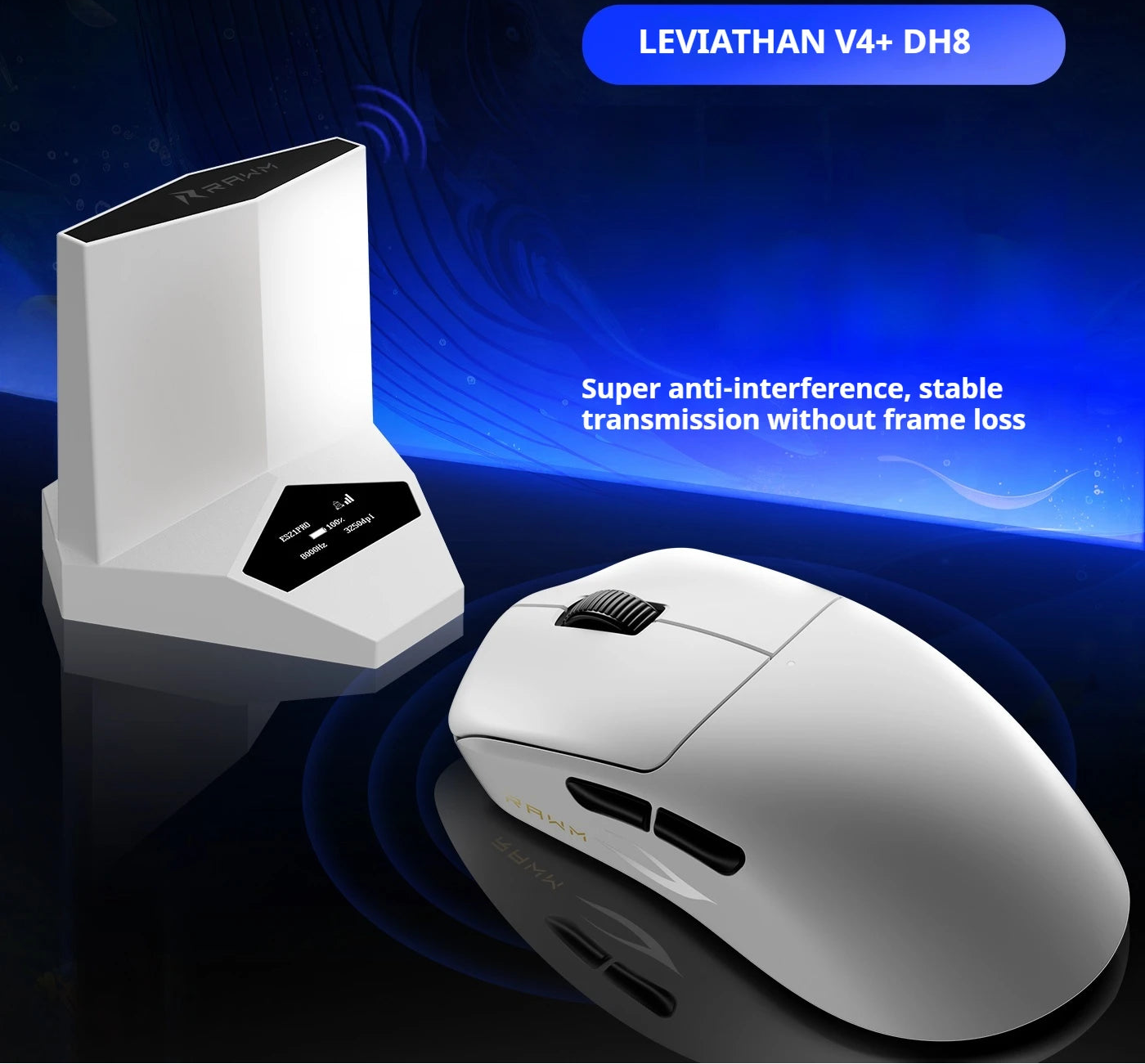 Leichte kabellose Gaming-Maus 8K mit schneller Reaktion