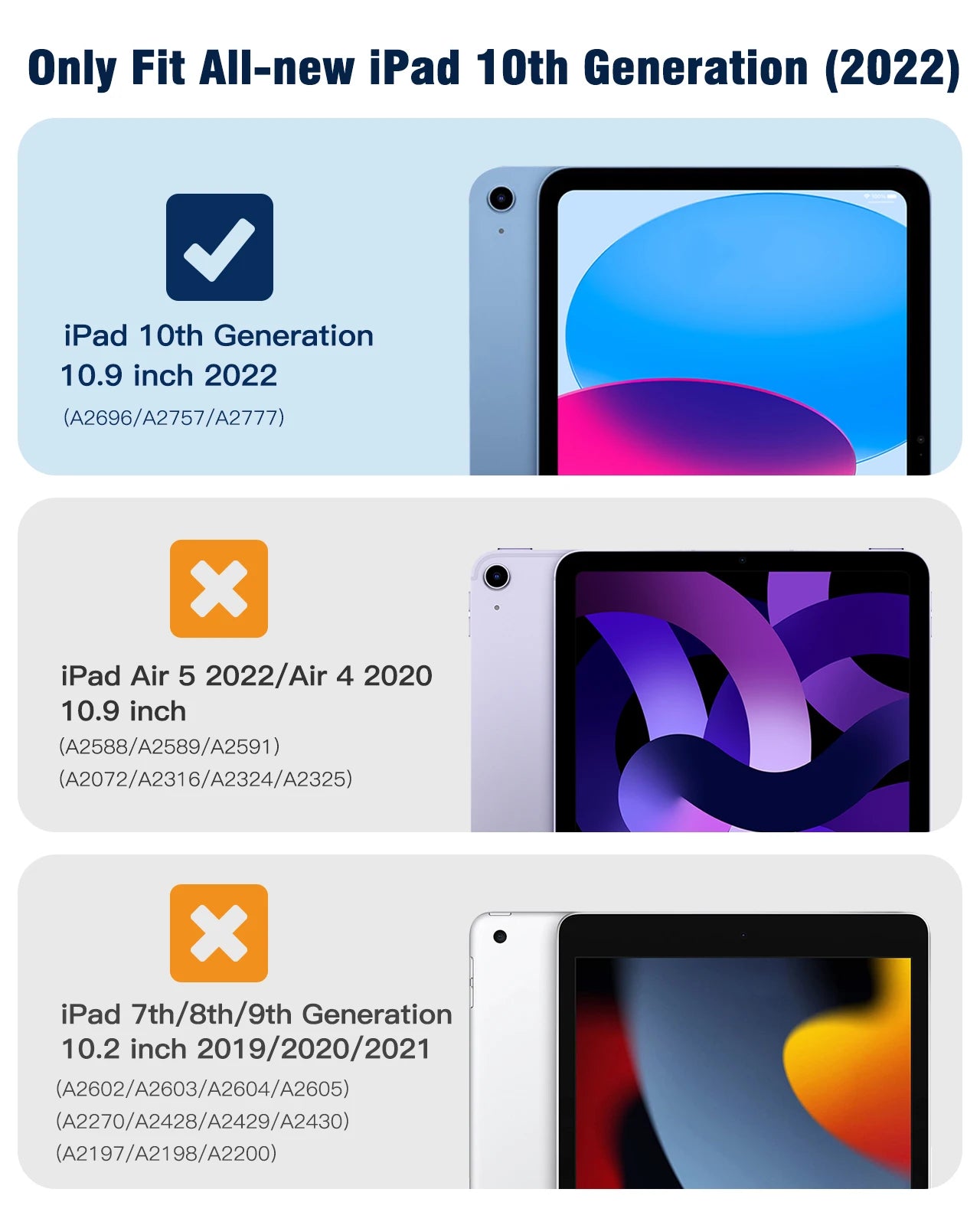iPad 10 Hülle 2022 mit Stifthalter