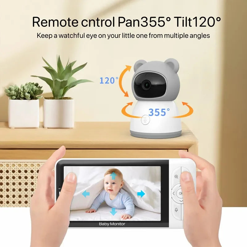 1080P Babyphone mit 5 Zoll Display und Temperatur