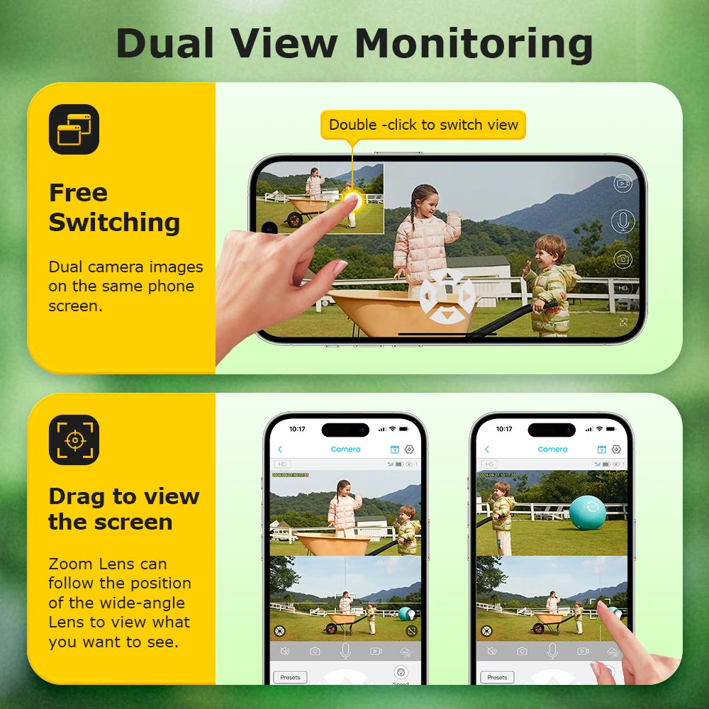 6K 4G Solar Security Camera with 20X Zoom &amp; Tracking