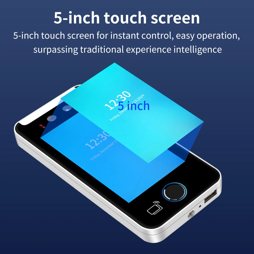 5" AI Gesichtserkennung & Fingerabdruck Terminal WLAN
