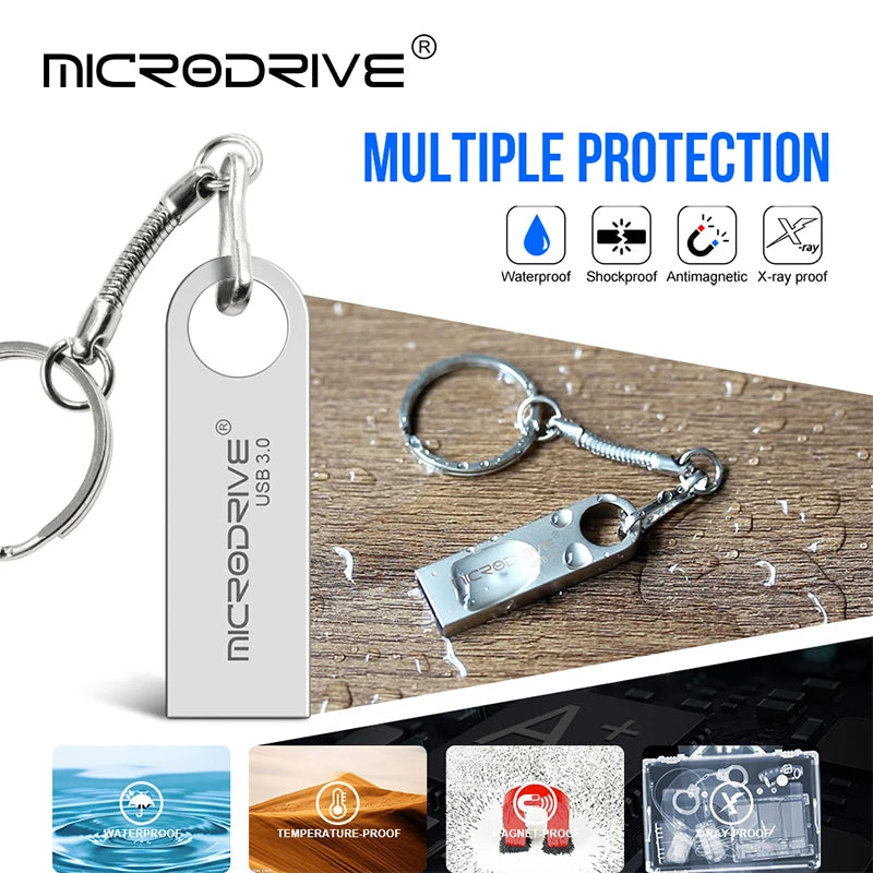 USB 3.0 Stick 16–256GB Wasserdicht High Speed