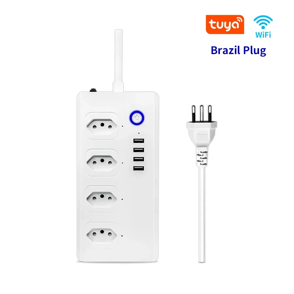 Intelligente Steckdosenleiste Wifi ZigBee 4-Fach USB
