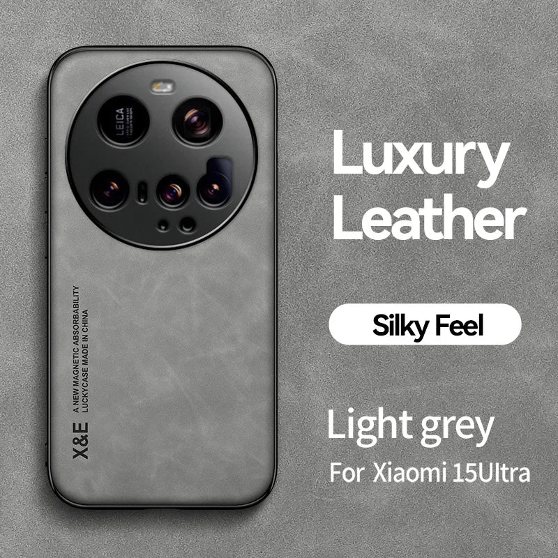 Magnetische Lederhülle Xiaomi 15 Ultra