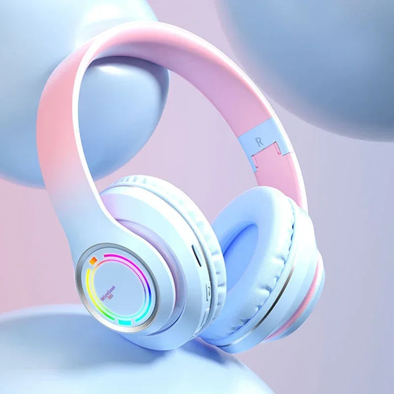 RGB Bluetooth Kabellose Kopfhörer Kinder