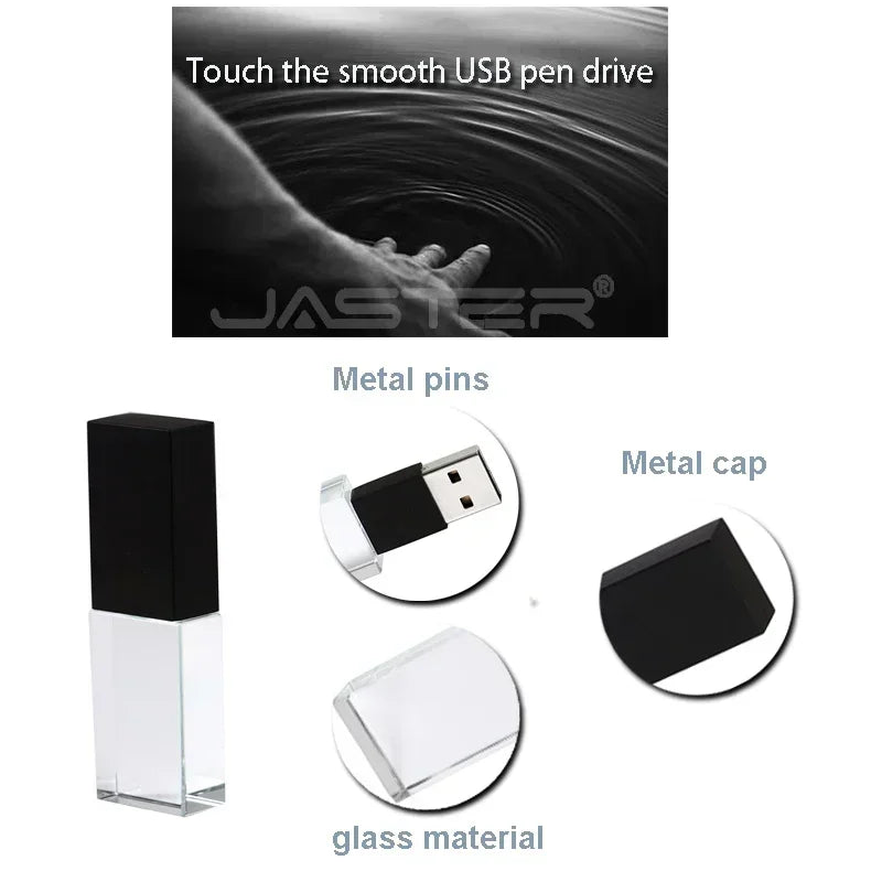 JASTER Crystal USB-Stick 128GB Kreativ Geschenk