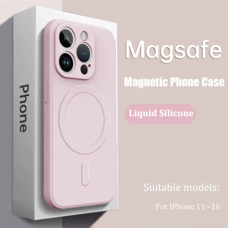 Luxus MagSafe Silikonhülle iPhone