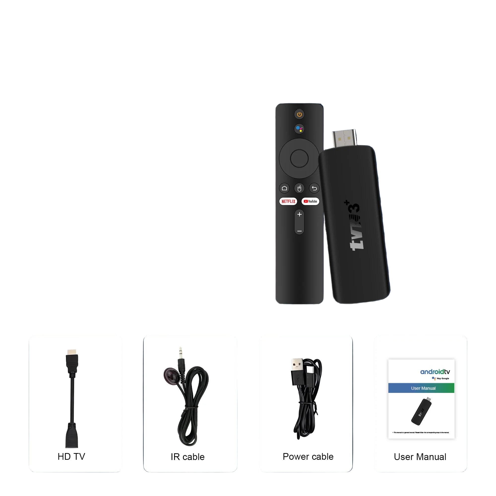 4K Android TV Stick with WiFi6 and voice control