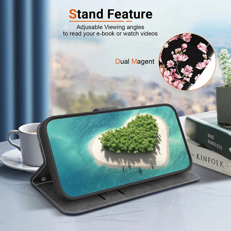 Stand Flip Wallet Hülle für Samsung Galaxy S25 Cartoon