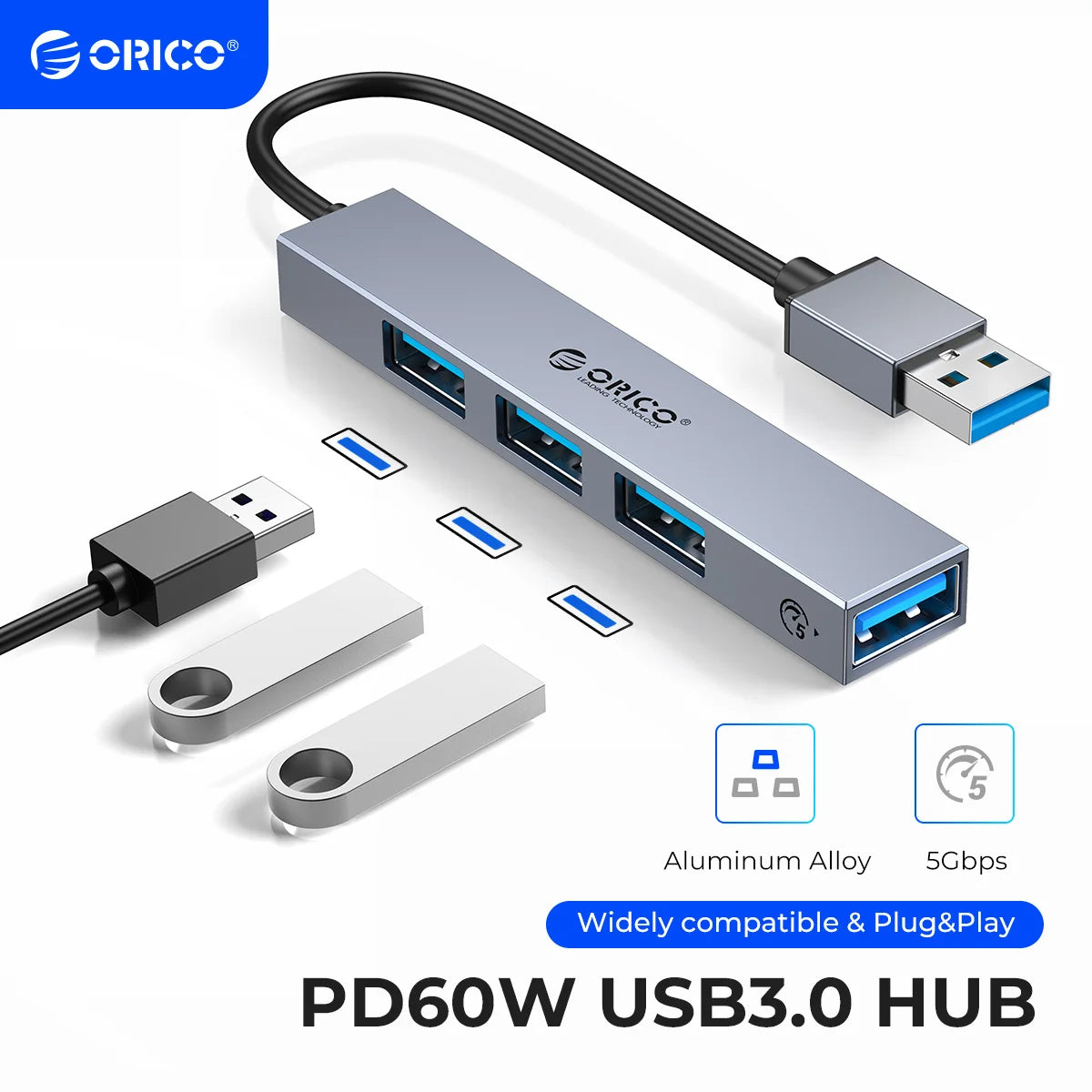 ORICO Aluminium USB-C HUB 4-Port