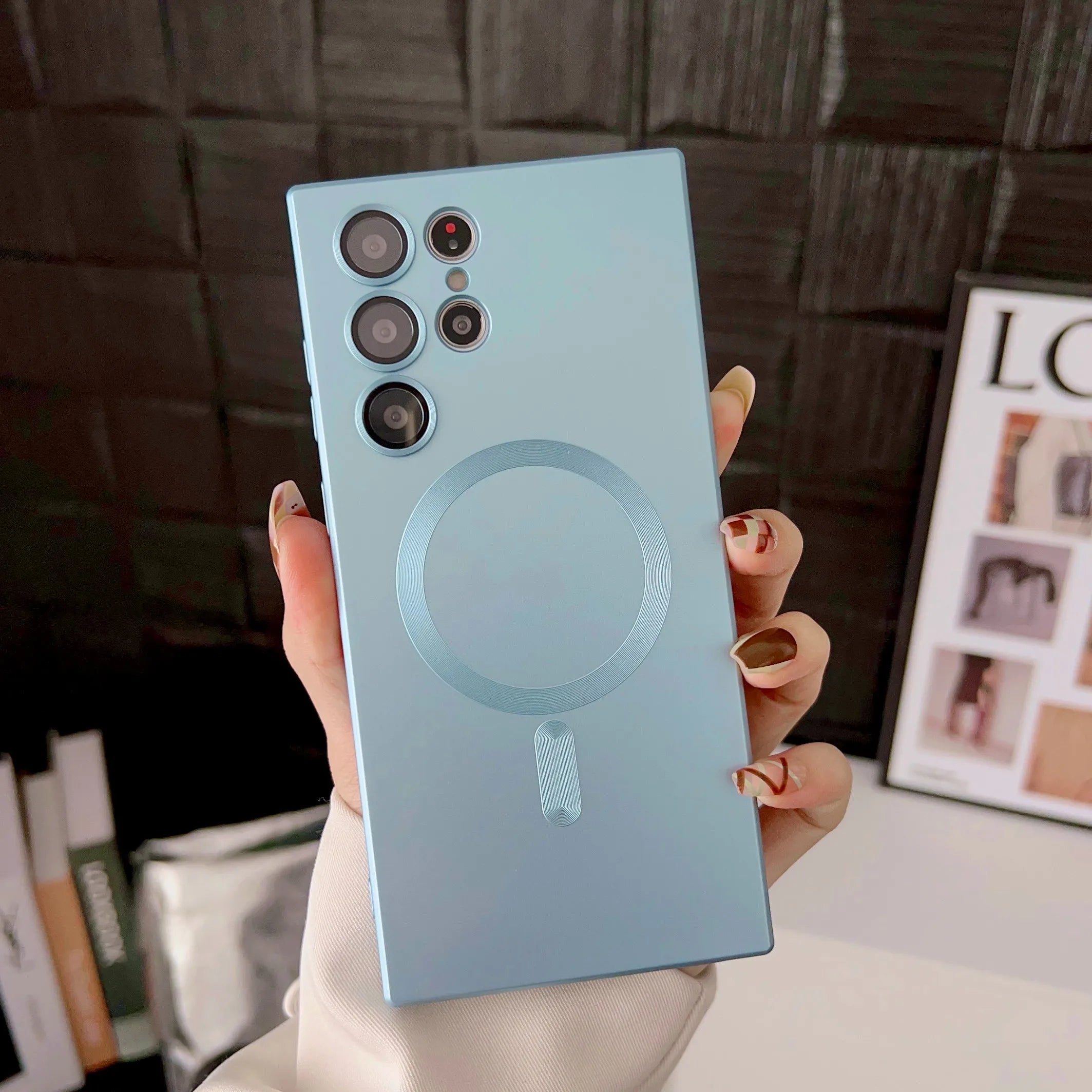 Magnetische Matte-Hülle für Galaxy S25/S24