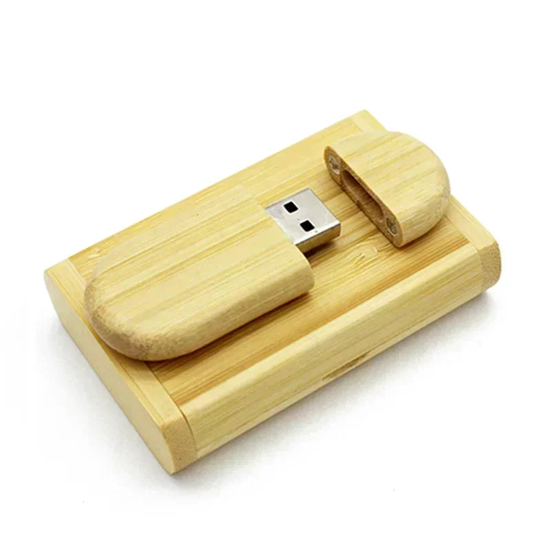JASTER USB-Stick 2.0 128 GB Holz mit Logo