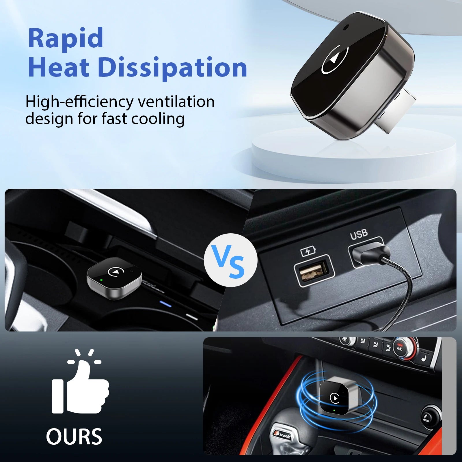 Pionray 2in1 kabelloser CarPlay Android Auto Adapter