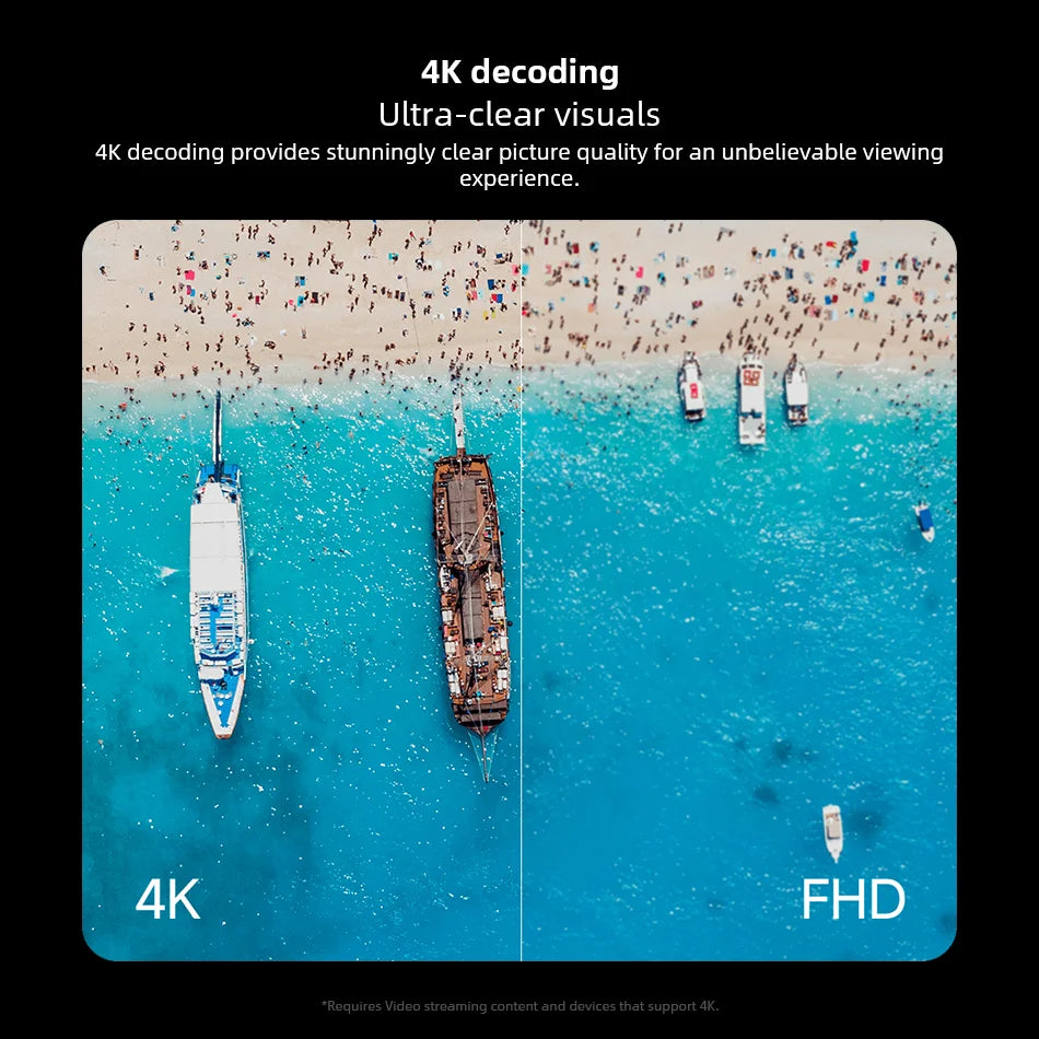 Ultra-compact 4K streaming stick with Dolby Vision