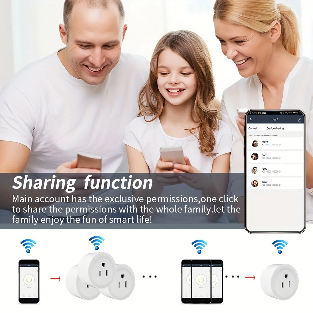 Smart WiFi Steckdose US 10A mit Timer und Alexa