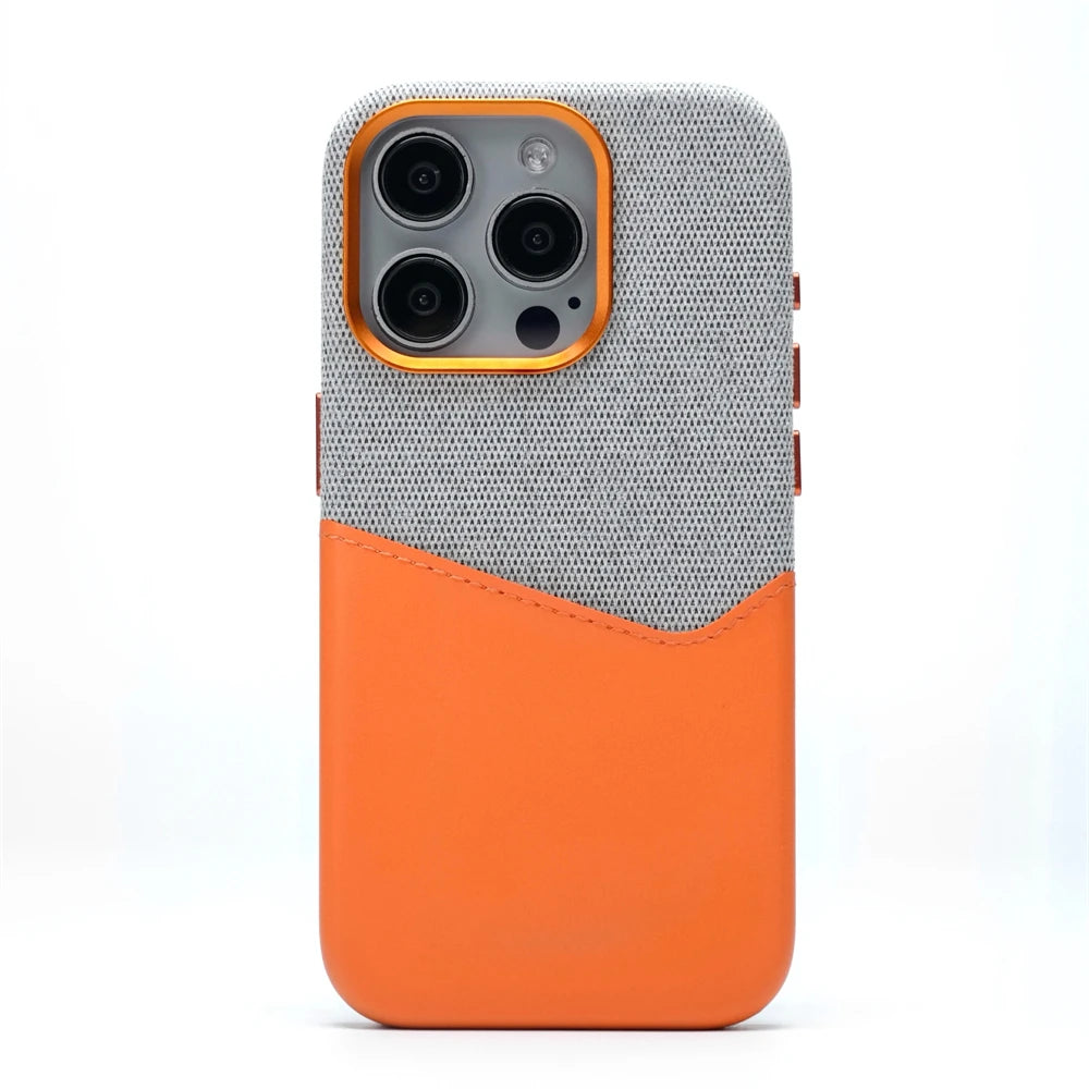 Magnetische PU-Leder Visitenkartentasche für iPhone 17 – MagSafe