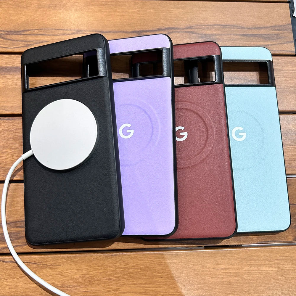 PU Leder Magsafe Hülle für Pixel 8/7