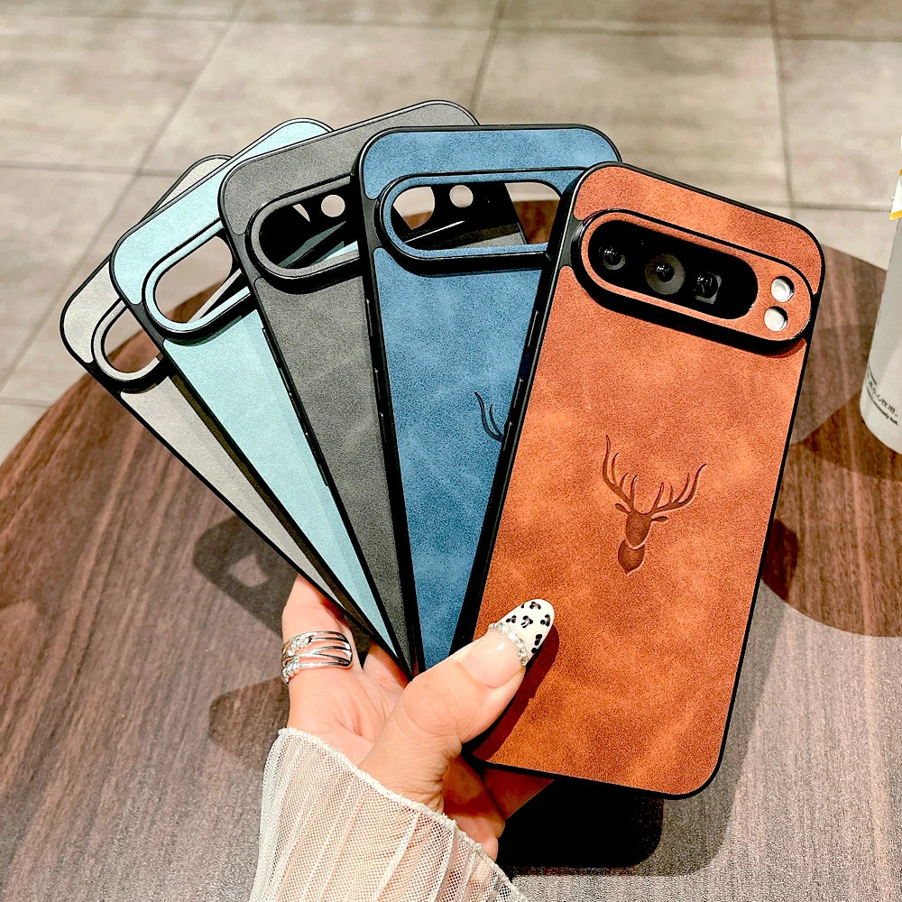 Retro Lederhülle für Google Pixel Serie