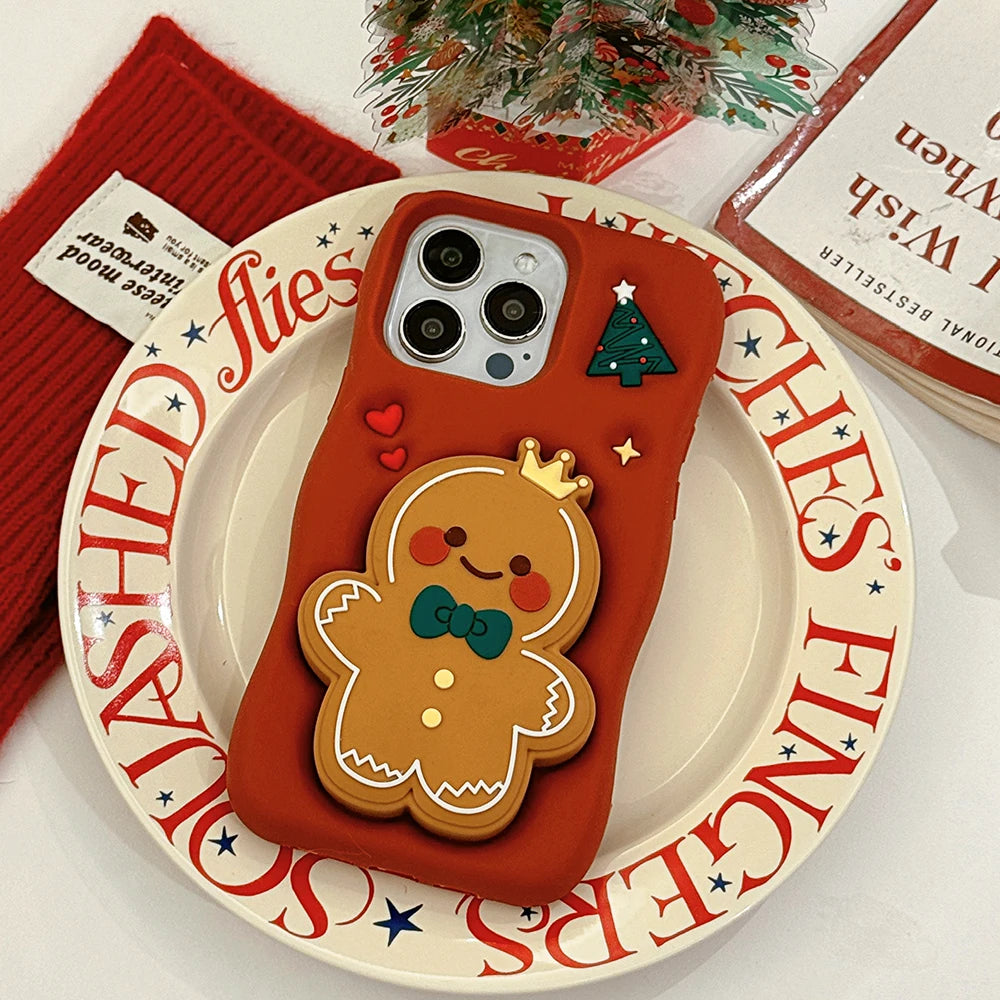 Weihnachts Lebkuchenmann Hülle für iPhone 16