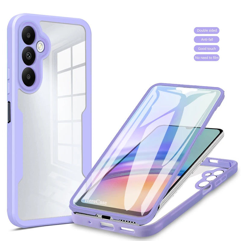 360° Hülle mit Displayschutz für Galaxy A-Serie