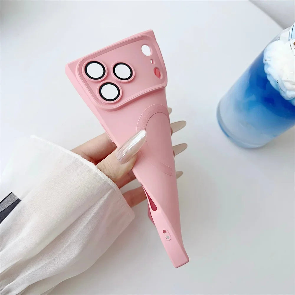 Quadratische MagSafe Hülle Silikon iPhone 17 Pro Max