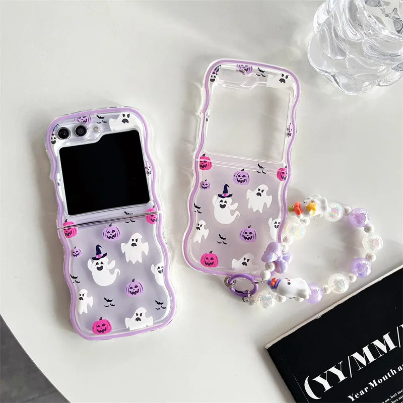 Halloween Handyhülle Geist für Galaxy Z Flip 7 6 5