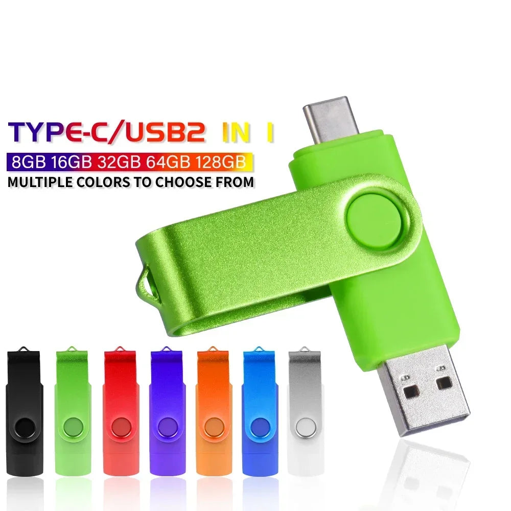 Typ-C USB-Flash-Laufwerk 128 GB Rot
