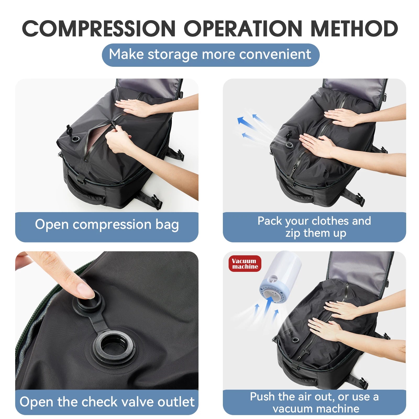 Erweiterbarer Reise-Laptop-Rucksack